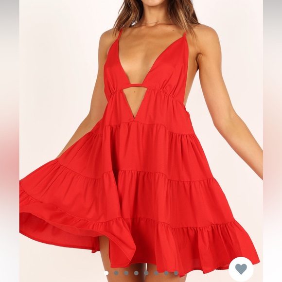 Petal & Pup Dresses Petal And Pup Indigo Mini Dress Red Poshmark